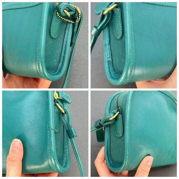 Vintage Coach Abbie Zip 9017 USA 1998 Jade - Picture 8 of 9